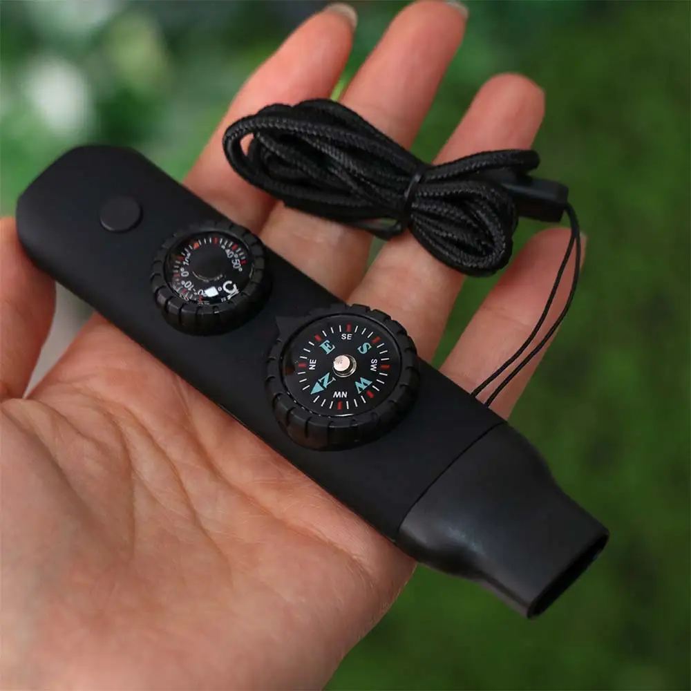 5-in-1 Emergency Survival Whistle Compass Multifunction Outdoor Survival Whistle Portable Tools 5-in-1 Emergency Whistle Hiking