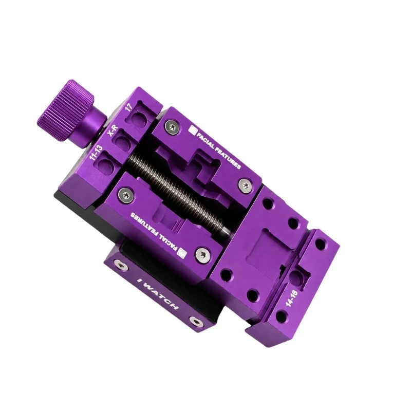 Workbenches Repair Holding Fixture with Multiple Mounting Holes, Threaded Adjustment, and Multiple Slot Support for Small Repair