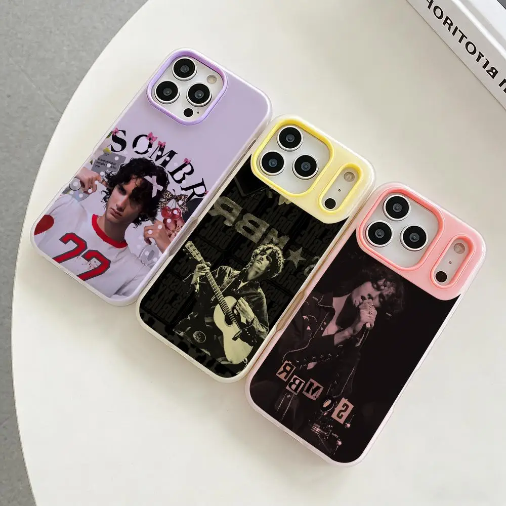 

Character S-Sombr Phone Case Colorful 2‑in‑1 Jelly Matte Clear Full Protection Case For iPhone 11‑17 Series