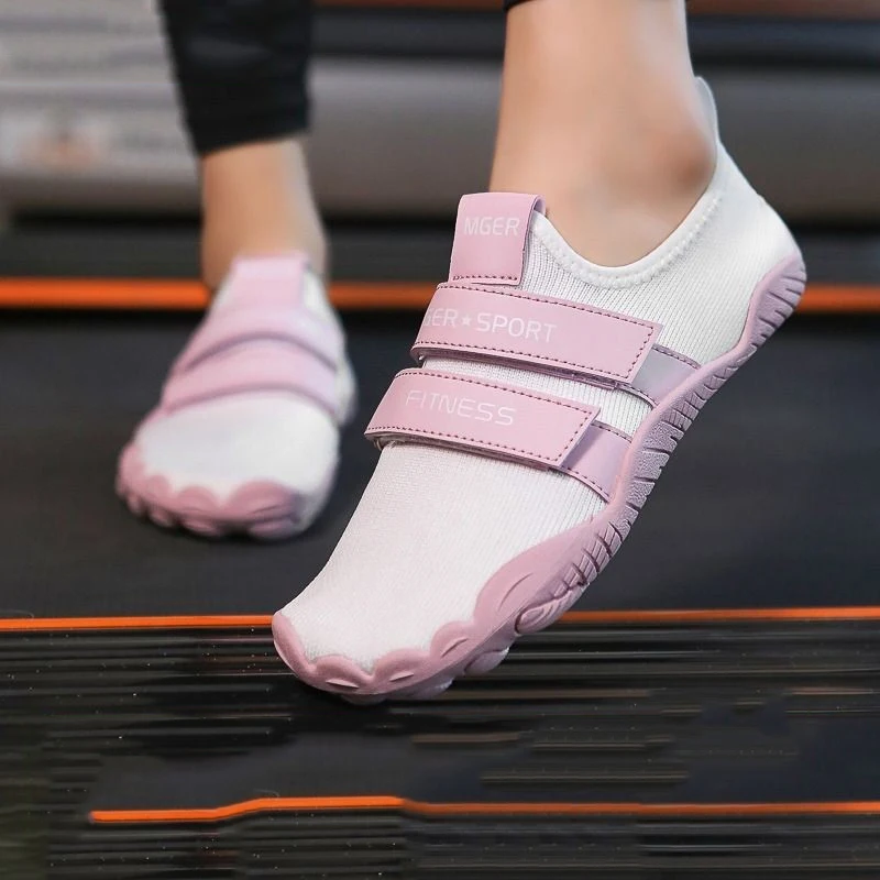 Zapatos deportivos para entrenamiento de fuerza en interiores para mujeres y hombres, cintas de correr con cuerdas para saltar, sentadillas profundas, zapatos de Yoga, zapatillas de deporte de cinco dedos para parejas