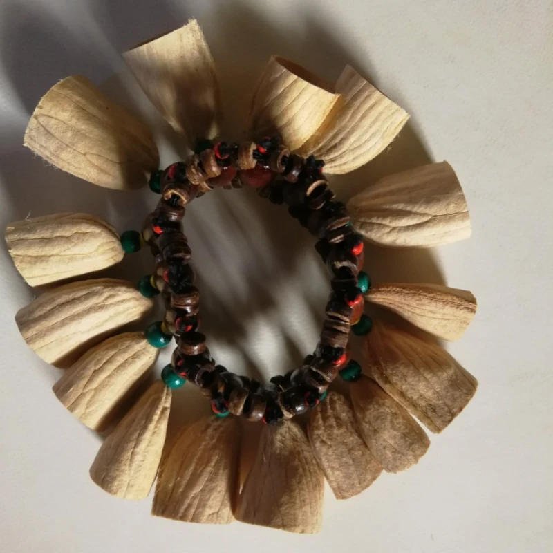 Cloche à main en coquille d'écrou naturelle, son de guérison, méditation, diapason, jolies cloches, Instruments de musique énergétiques