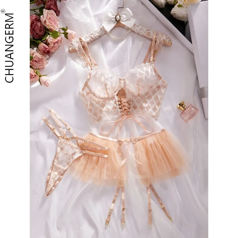 

Женское Эротическое нижнее белье с вышивкой «пачка»