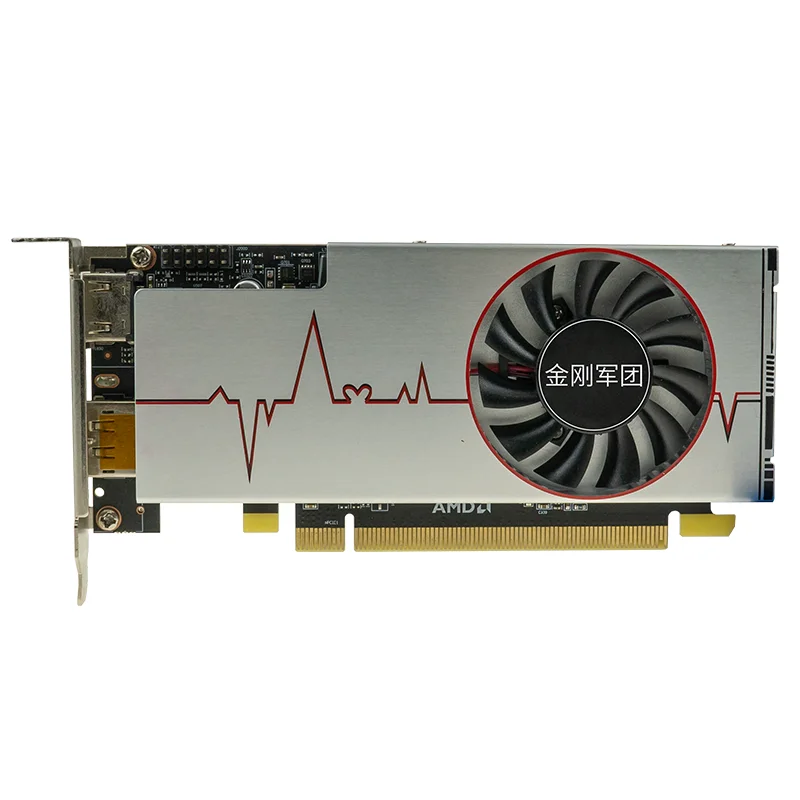 ASL AMD Radeon RX 550 4GB GDDR5 128Bit PCI-E 3.0 Full Height Low Profile Gaming Video Graphics Card HDMI-compatible DP For PC