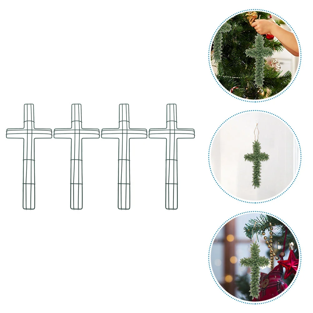

4 Pcs Garland Car Decorations Wreath Frame Crafts Rack Floral Making Wedding Rings