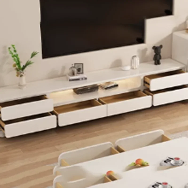 Nordic Luxury Cheap Tv Stand Drawers Extended Designer Salon Bedroom Tv Stand Modern White Soportes De Tv House Accessories