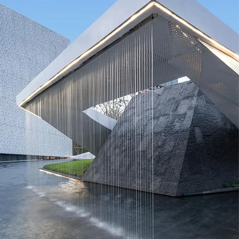Swimming Pool Indoor and Outdoor Water Curtain Waterfall with Nozzle High Quality Stainless Steel 304 Customized Patio