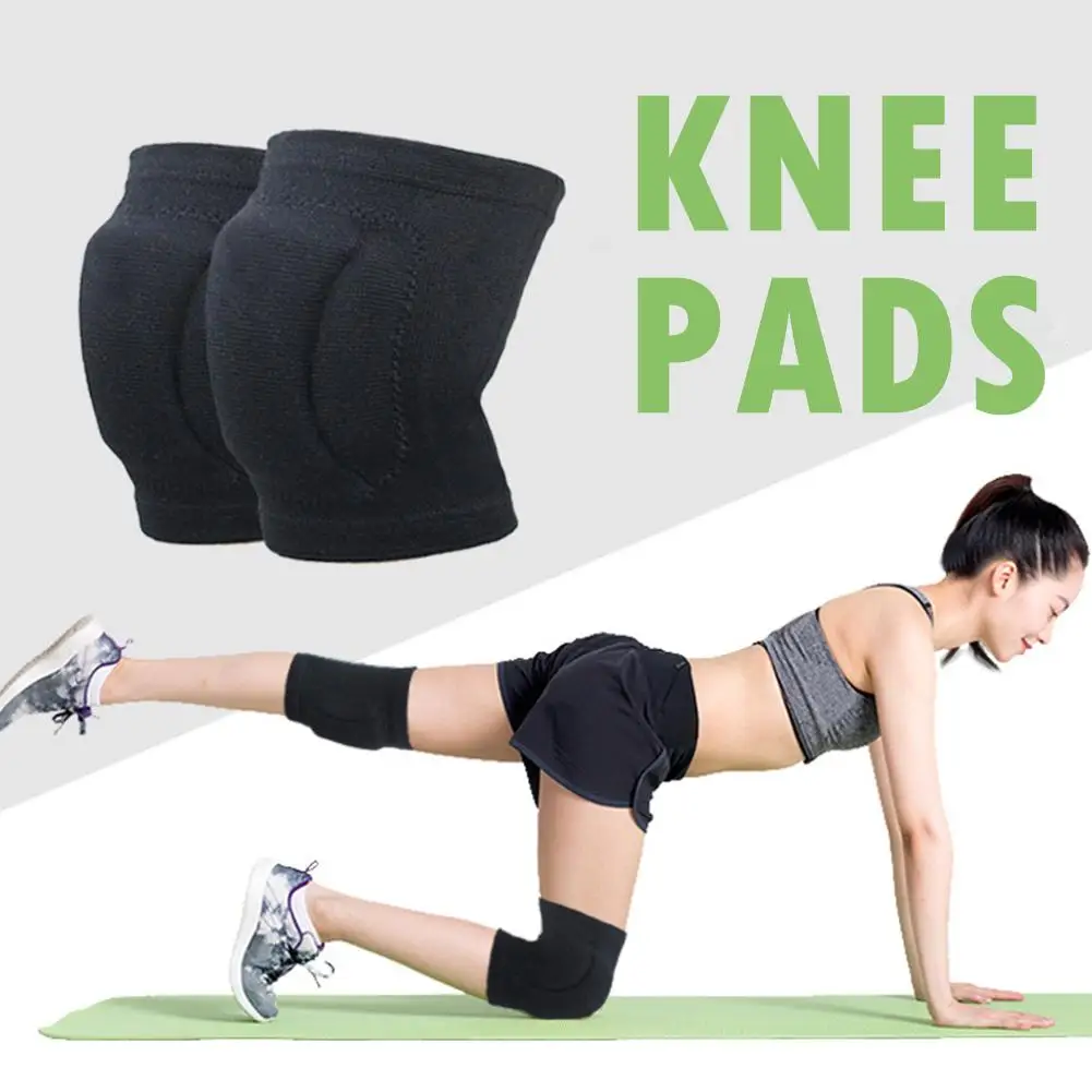2pc Sport Schutz Schwamm Knie Pads Atmungsaktive Knie Unterstützung Verdicken Knie Brace Fußball Dance Yoga Tennis Laufen Radfahren Verwenden
