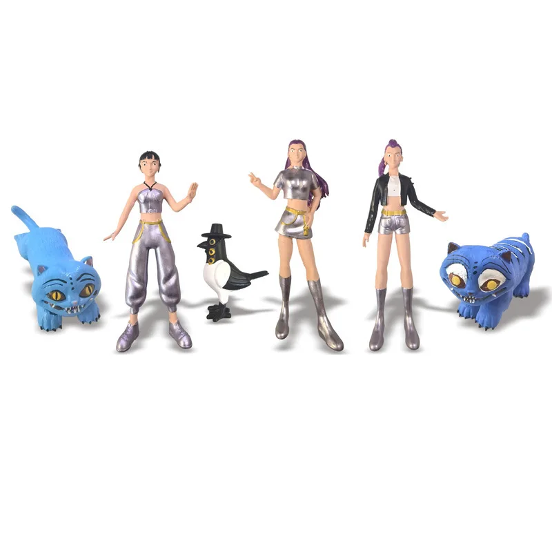 Anime Kpop Demon Hunters Figure Demon Hunters Rumi Mira Zoey Tiger Figurine Toy Desk Decoration Statues Ornament Kid Gifts