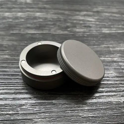 

Titanium alloy Survival Waterproof Contact lens Pill Holder Case Container Box EDC Outdoor Tools