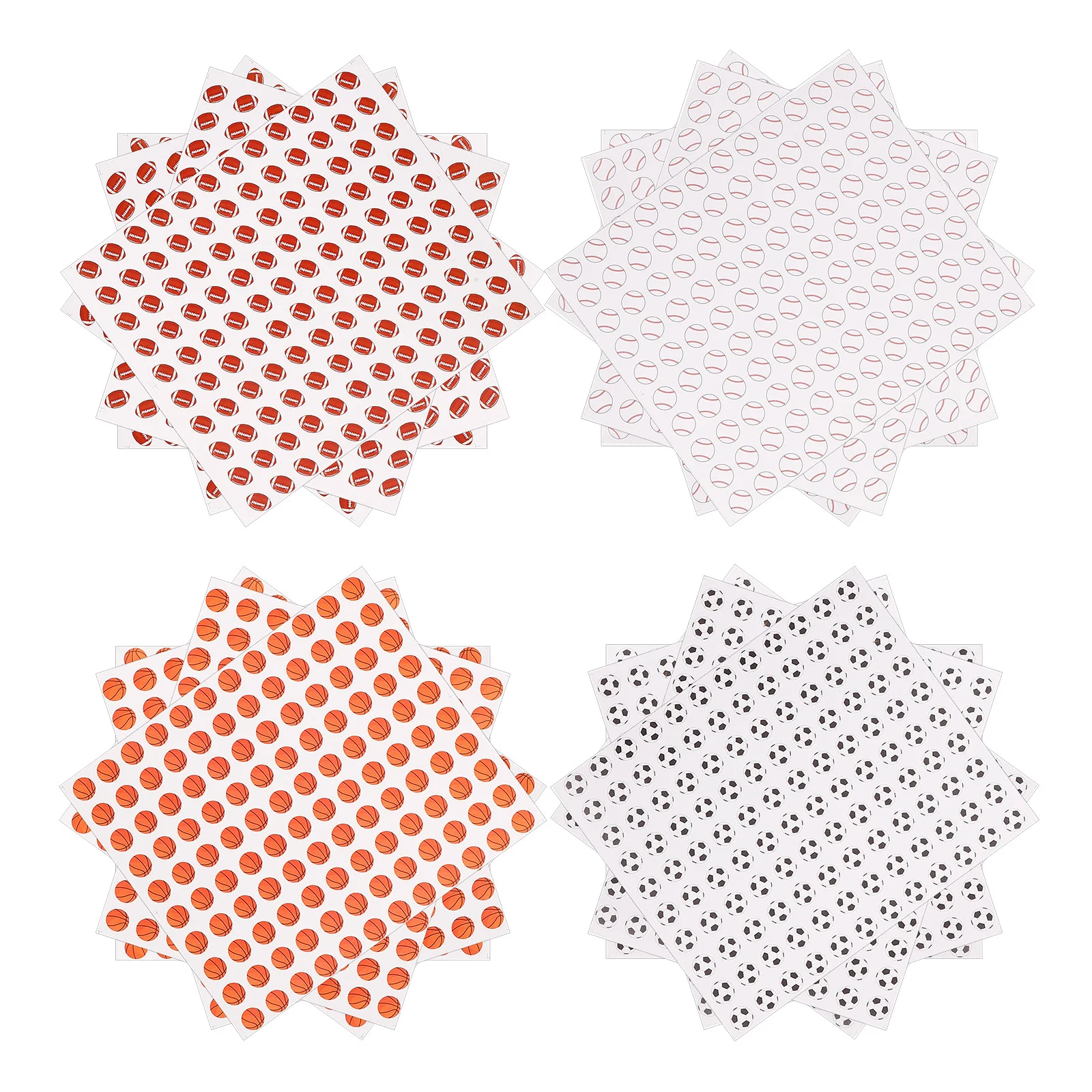 

20 Sheets Mini Ball Sports For Teens Diy Scrapbooking Decorative Stickers Ball Theme Party Wall Window Glass Decoration
