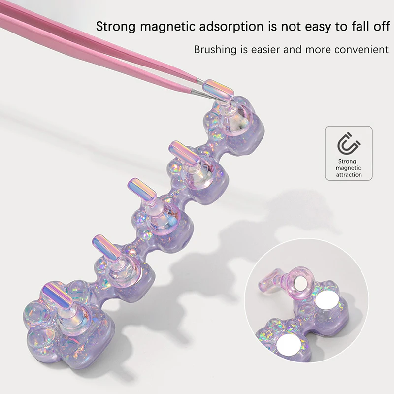 مسمار الفن المبتدئين ممارسة قاعدة القط مخلب مسمار الوقوف للضغط على الأظافر أورورا الراتنج عرض الرفوف مسمار عرض أدوات مانيكير