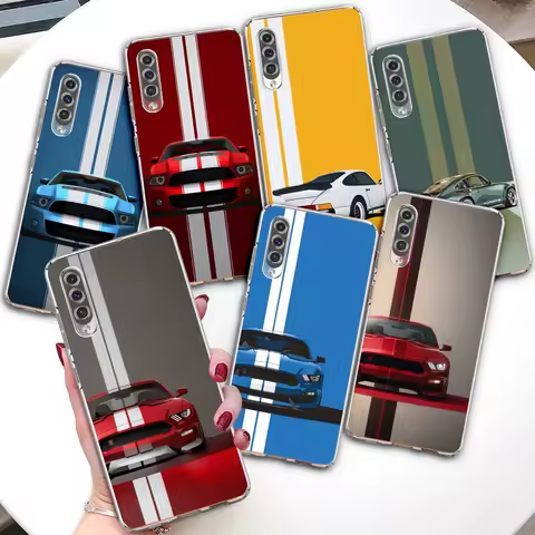 Sports Cars Case for Samsung Galaxy A70 A70s A20e A30s A8 A40 A50 A50s A20 A30 A7 A6 2018 A25 A22 Clear Soft TPU Phone Cover