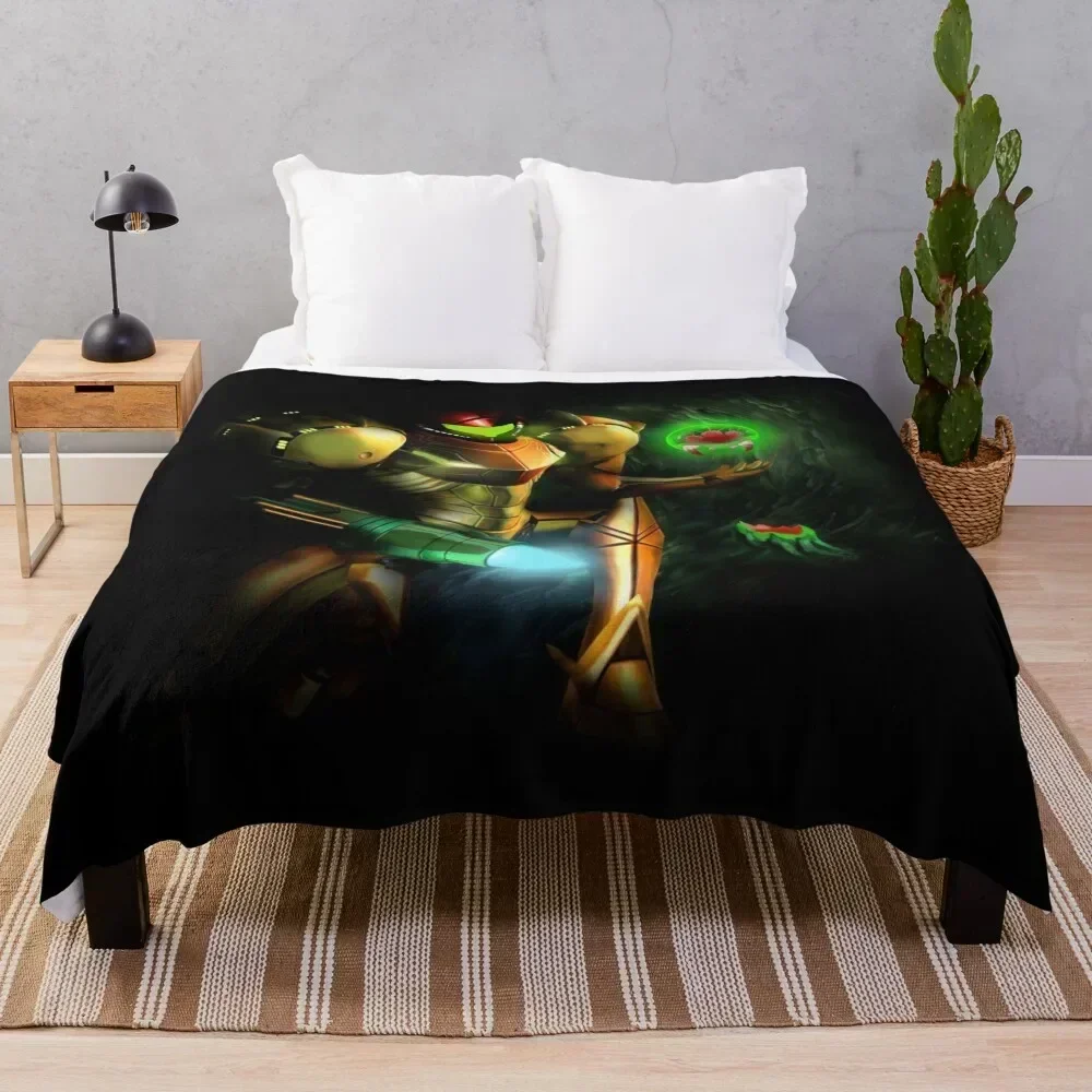 

Metroid Hatchling Throw Blanket Soft Sherpa Fleece Warm Blanket for Winter