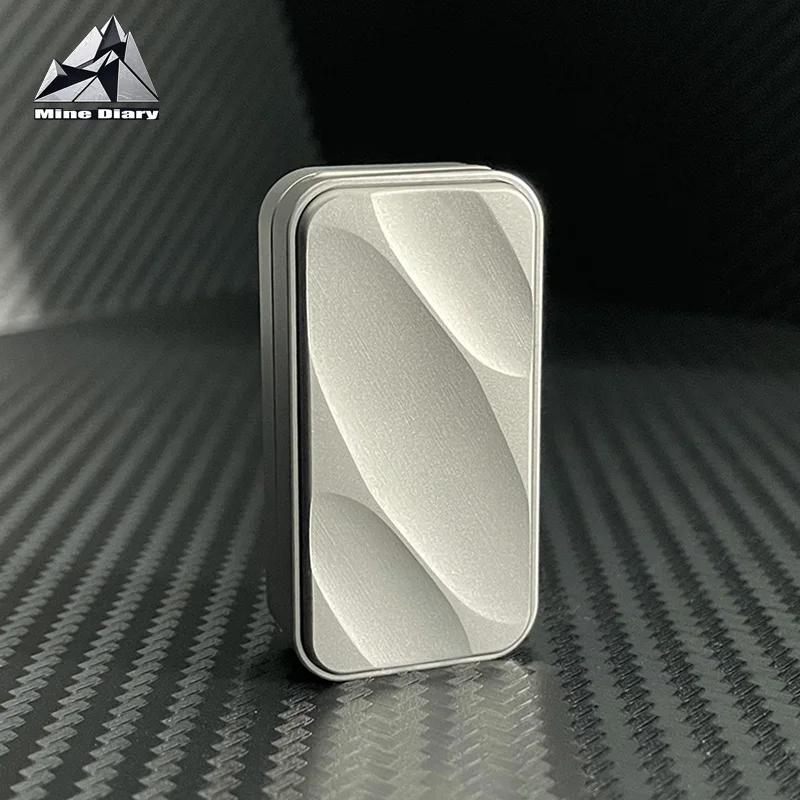 EDC Fidget Slider Stress Relief Toy Stainless Steel Metal Push Slider Fidget Toys for Adults Anxiety Relief Gadgets