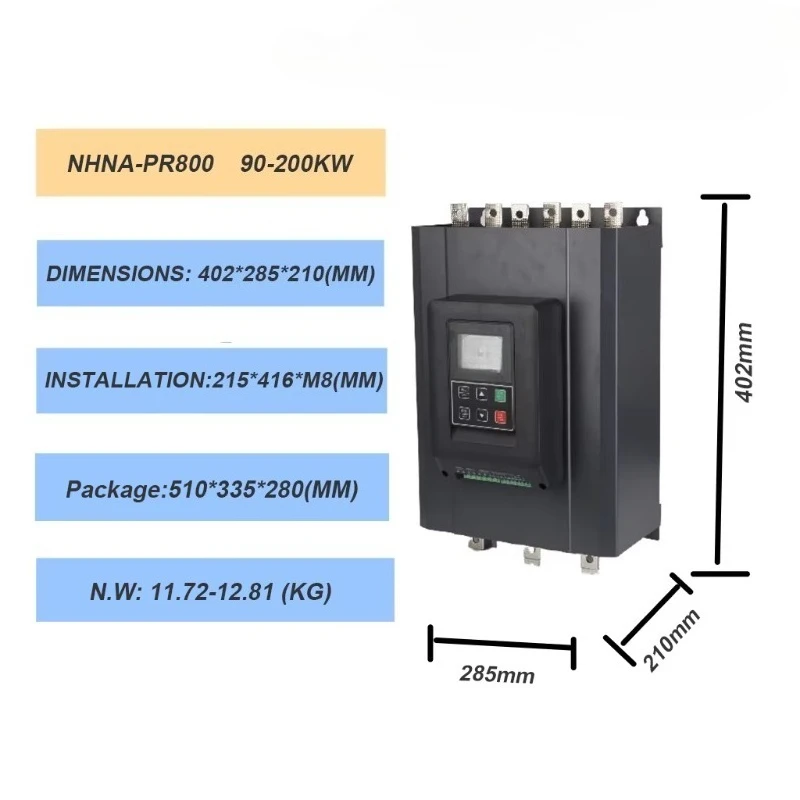 High Efficiency and Energy Saving Bypass Starting Soft-Start Device Current Limit Motor Starter and Eco-Friendly