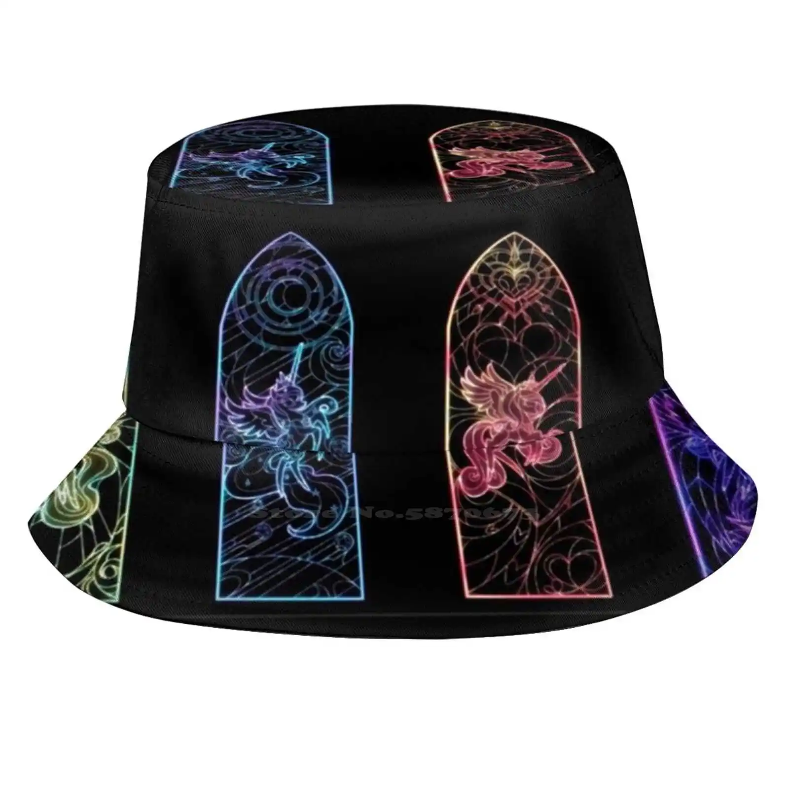 Stained Glass Princesses Fisherman's Hat Bucket Hats Caps My Little Movie My Little The Movie My Little Princess My Little