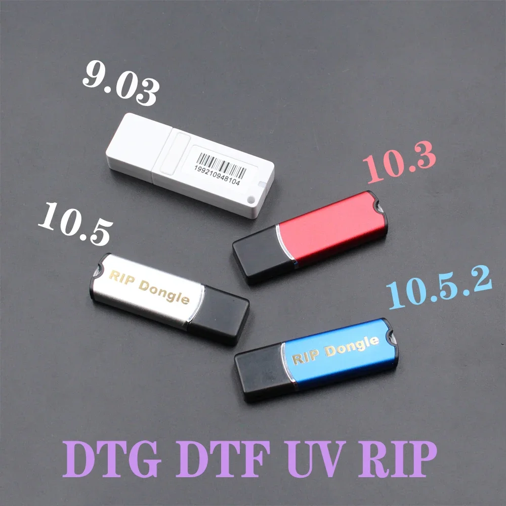 DTF RIP 10.5.2 10.5 10.3 Software DTG 9.03 RIP Dongle Key For Epson L805 L800 R1390 L1800 R2000 4880 7880 P6000 DTF Software RIP