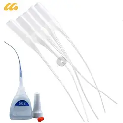 100pcs Universal 502 Instant Super Glue Dropping Tube Nozzle Lengthened Needle Tube Bottle Cap Catheter Dropper Adhesive Tool