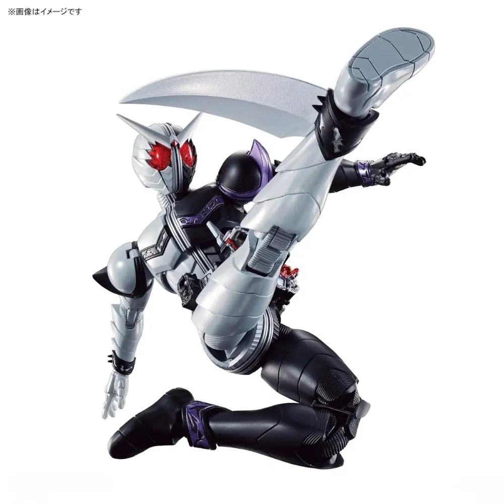Original bandai tsokusatsu frs kamen rider duplo w fangjoker montado modelo anime figuras de ação brinquedos colecionáveis para crianças