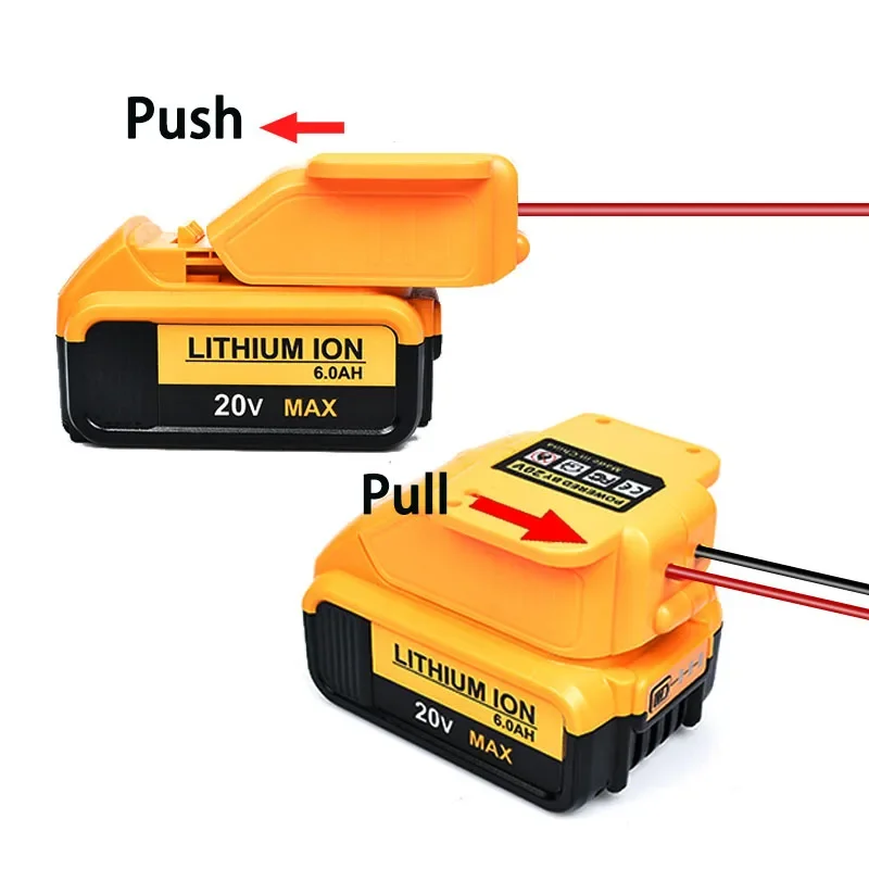 Dla Dewalt 18V 20V akumulator litowo-jonowy DCB200 DCB204 rozrusznik samochodowy kabel wzmacniający DIY konwerter kable połączeniowe Adapter