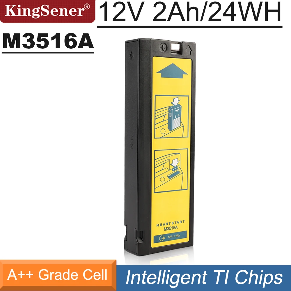 

KingSener M3516A Smart Li-ion Battery For Philips Defibrillator Monitor LCT-1912ANK LC-T121R8PG Heartstart XL M4735A M3516A