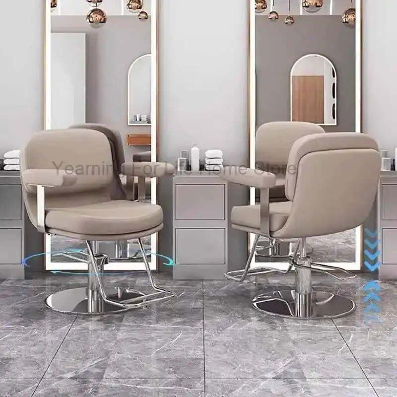 Barbershop Men Barber Chair Luxury Designed Portable Swivel Barber Chair Beauty Stool Cadeira De Barbeiro Salon Furniture
