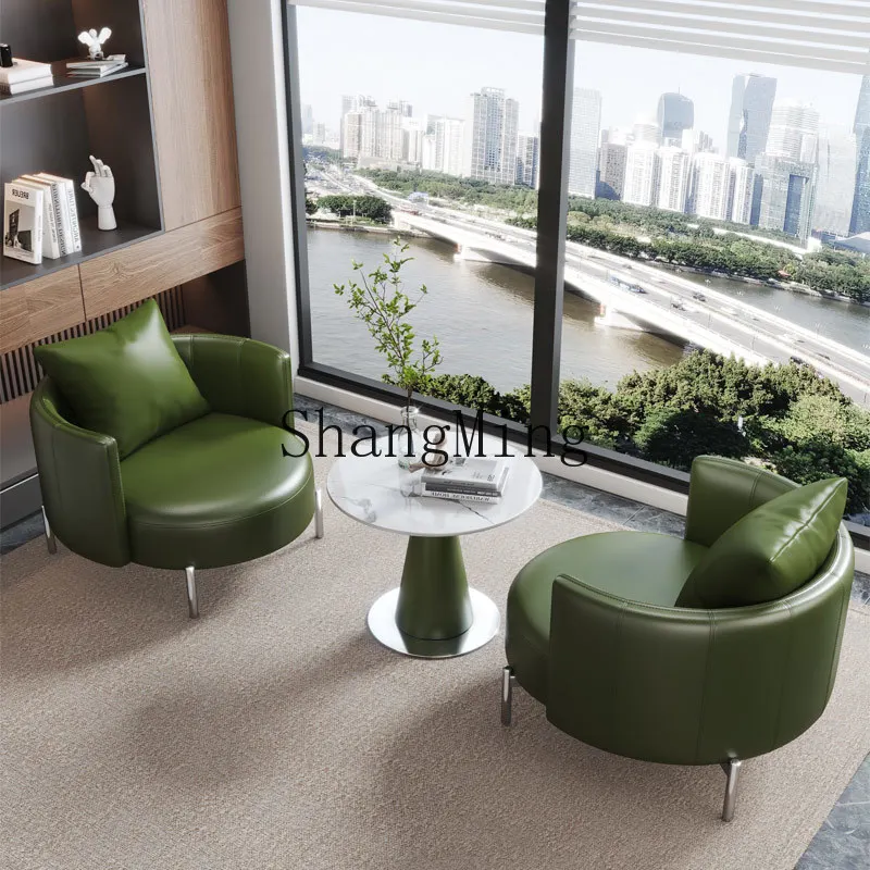 

DHY light luxury rock slab negotiation balcony tea table chair small tea table leisure sofa