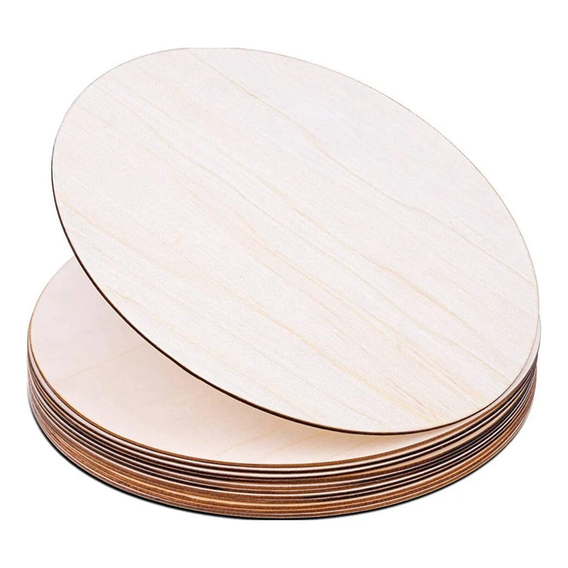 

15PCS Wood Round Painted Wood Chip Painted Wood Chip Household Decoration Board For DIY Craft