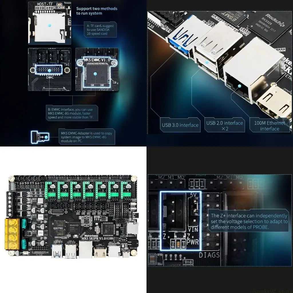 

MKS SKIPR Klipper Integrated Board Quad-core 64bit- Main Board PI-TS35 Screen