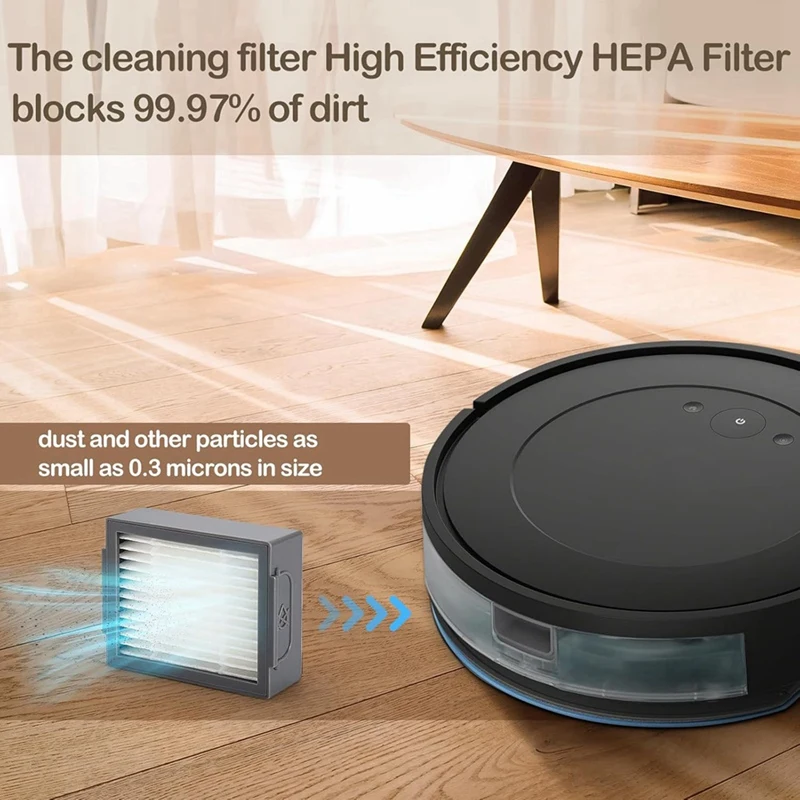 YCOC-For Irobot Roomba E/I/J Series، E5 E6 I6 I7+ J7+/Plus قطع غيار فرشاة جانبية رئيسية فلتر Hepa ممسحة قماشية