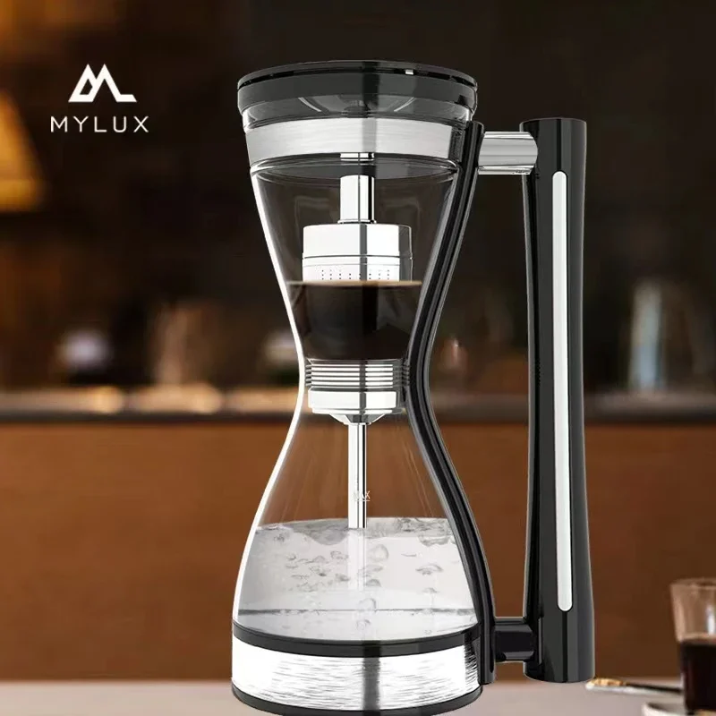 Fully Semi-automatic Coffee Maker Household Small Hourglass Coffee Pot Siphon American All-in-one Machine Electric Mocha Pot