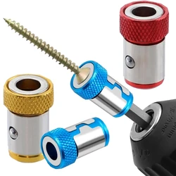 5 Pcs Magnetic Screw Rings Magnetized Ring Screwdriver Bits For 1/4 Inch 6.35MM Screwdriver Bits Electric Screwdriver Bits