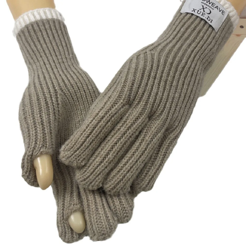 مجموعة هدايا عيد الميلاد، وشاح صوف محبوك شتوي، قبعة، قفازات، مجموعة من ثلاث قطع، قبعة صوف الألبكة الدافئة الجديدة