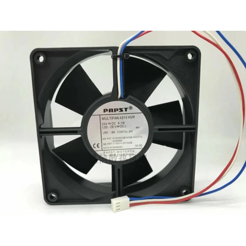 

L Высокая производительность для охлаждающего вентилятора Ebmpapst 4314HVR 24 В 8,2 Вт 120*120*32 мм