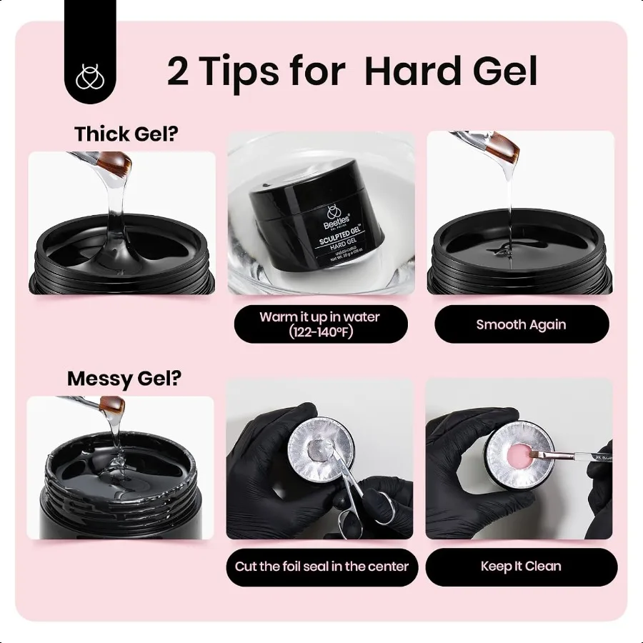 Żel do modelowania paznokci Beetle Builder Gel Nude Pink, wytrzymały, do przedłużania paznokci, naprawy łamwych paznokci, ochrony i trwałości, do użytku domowego i salonów.
