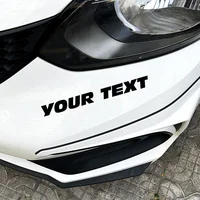 1PC Custom Motorcycle Stickers Waterproof Bold Letter Style DIY Fuel Tank Car Window Side Body Scooter Helmet Bike Vinyl Decals 5