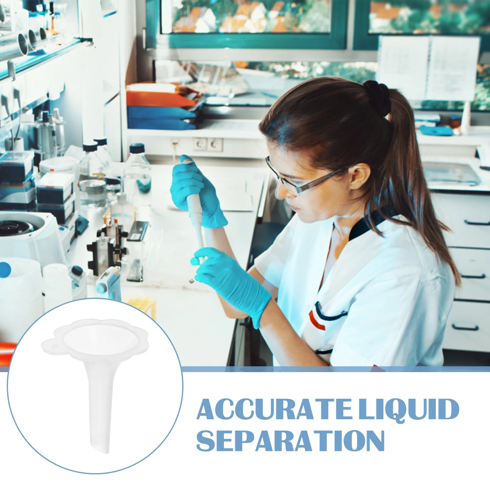 100 قطعة من البلاستيك الشفاف الصغير المقاوم للبولي بروبيلين، قمع تعبئة العطور الدقيقة للاستخدام في المطبخ أثناء السفر