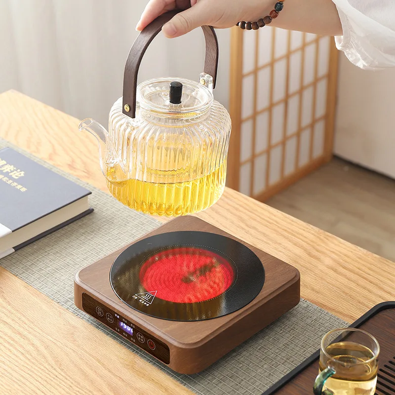 1500W Electric Ceramic Stove Keep Warm Tea Stove Timing Coffee Electric Hot Plate Heating Furnace 7 Gear Home Tea Maker 220V
