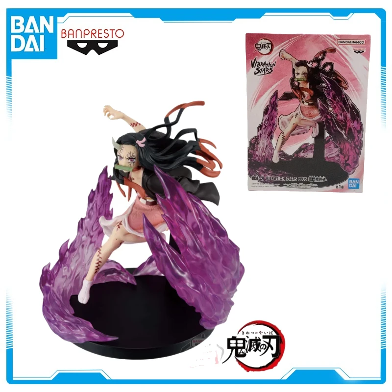

Оригинальная аниме-фигурка Bandai Demon Slayer, вибрационные звезды Камадо Незуко, экшн-игрушки для мальчиков и девочек, подарок, Коллекционная модель, украшения