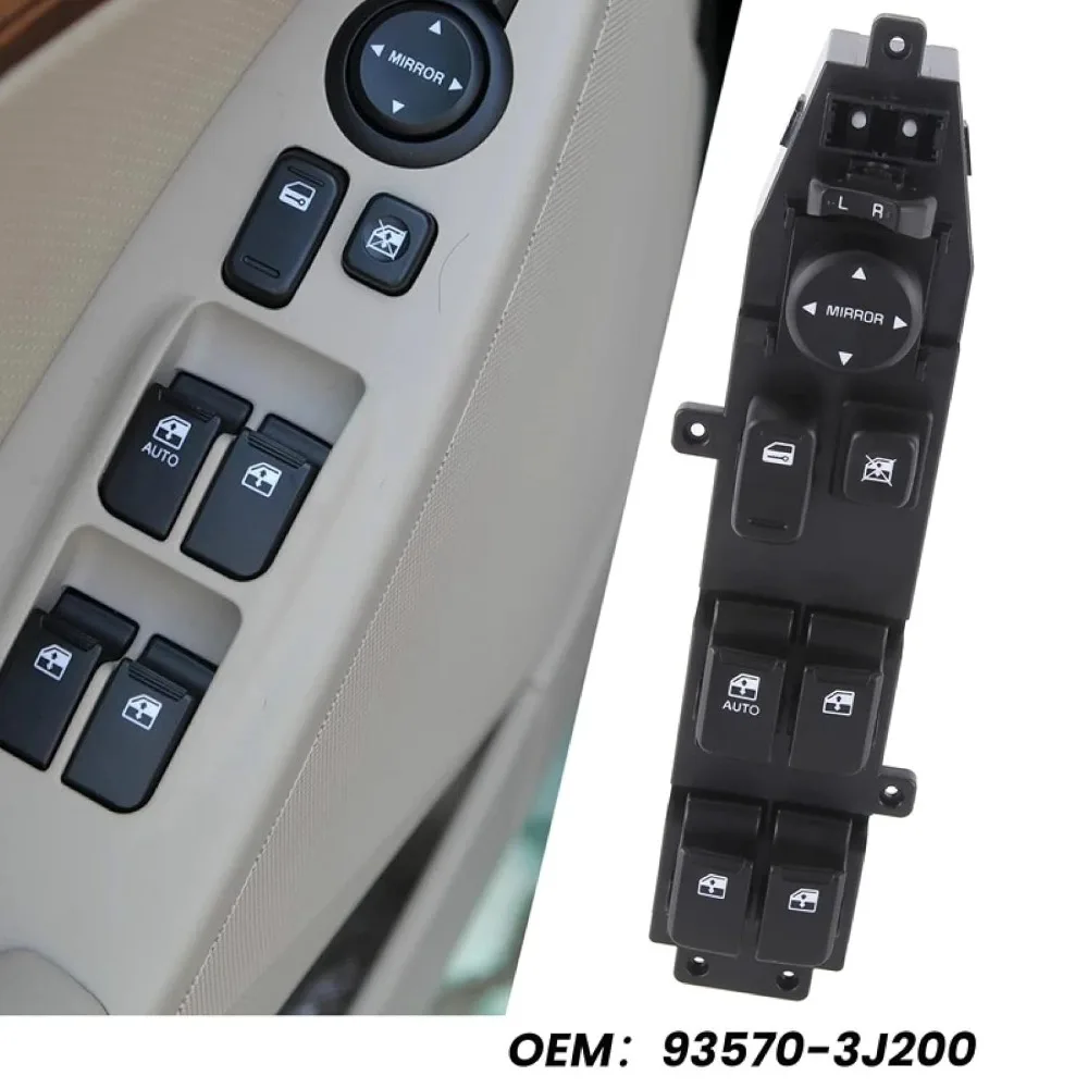 اكسسوارات السيارات لشركة هيونداي فيراكروز 2007-2012 الجانب الأمامي الأيسر للسائق نافذة الطاقة الكهربائية التبديل رافع زر التحكم أجزاء #6
