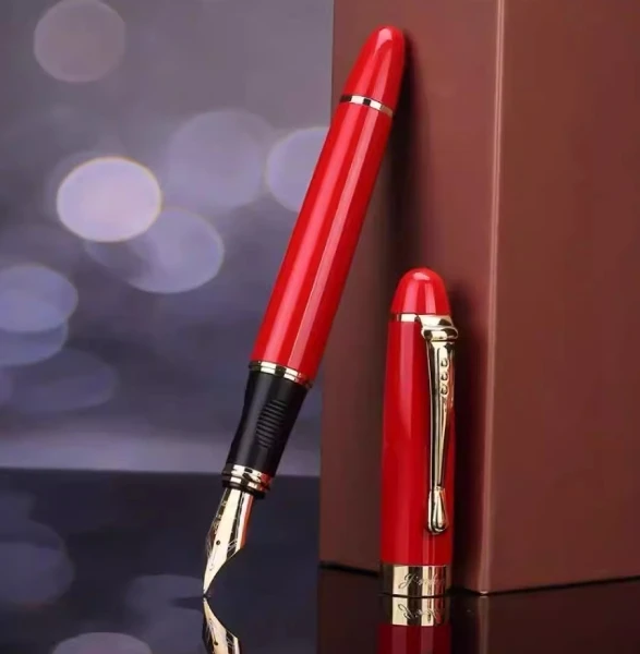 Double-layer Extra-thick Long Blade Grinder 3.0mm Nib Fountain Pen Hand-polished Stacked Practice Stationery Nib Pen