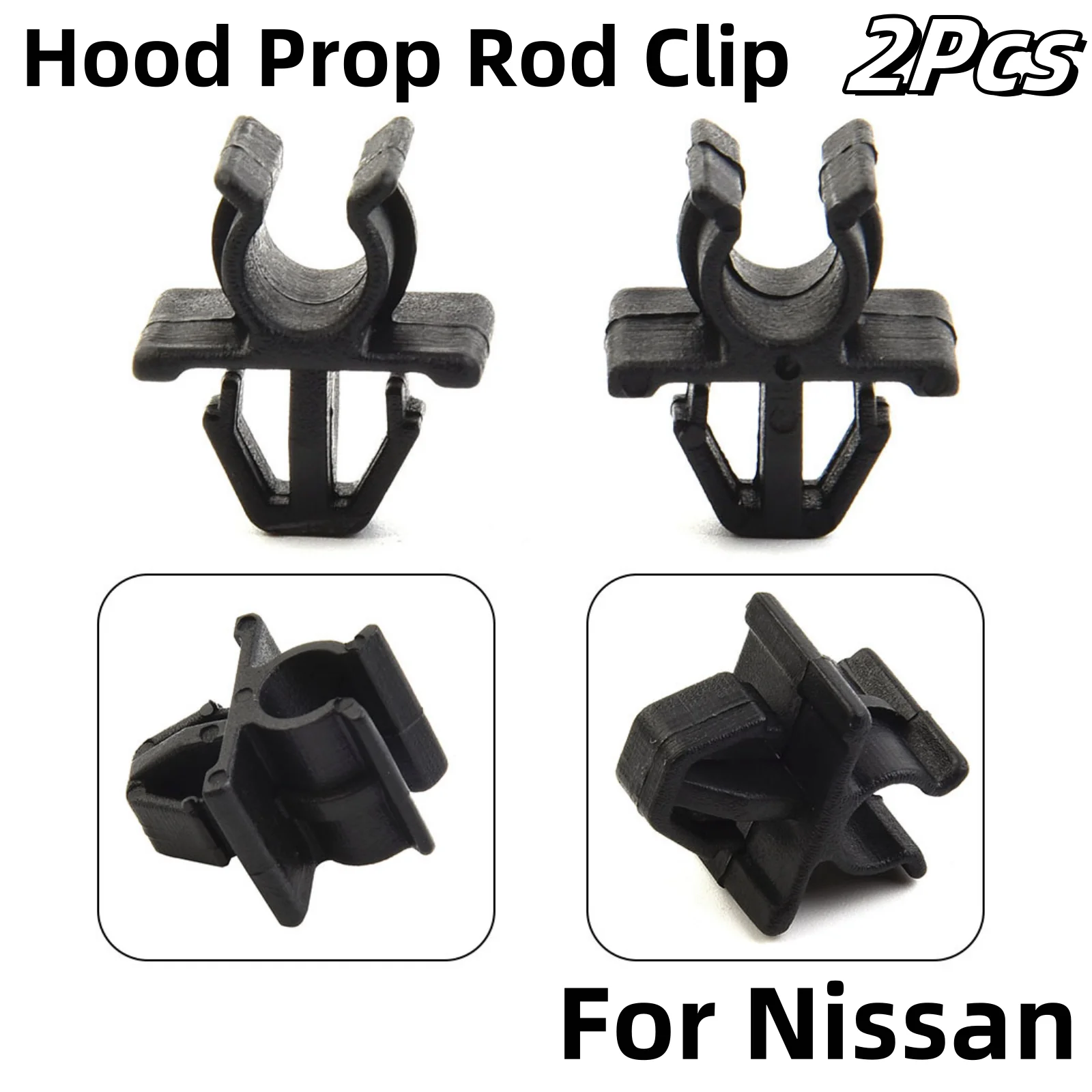 2Pcs Car Hood Prop Rod Clip Auto Fastener hood buckle support rod buckle L08 For Nissan for Livina for Shuaike for Teana