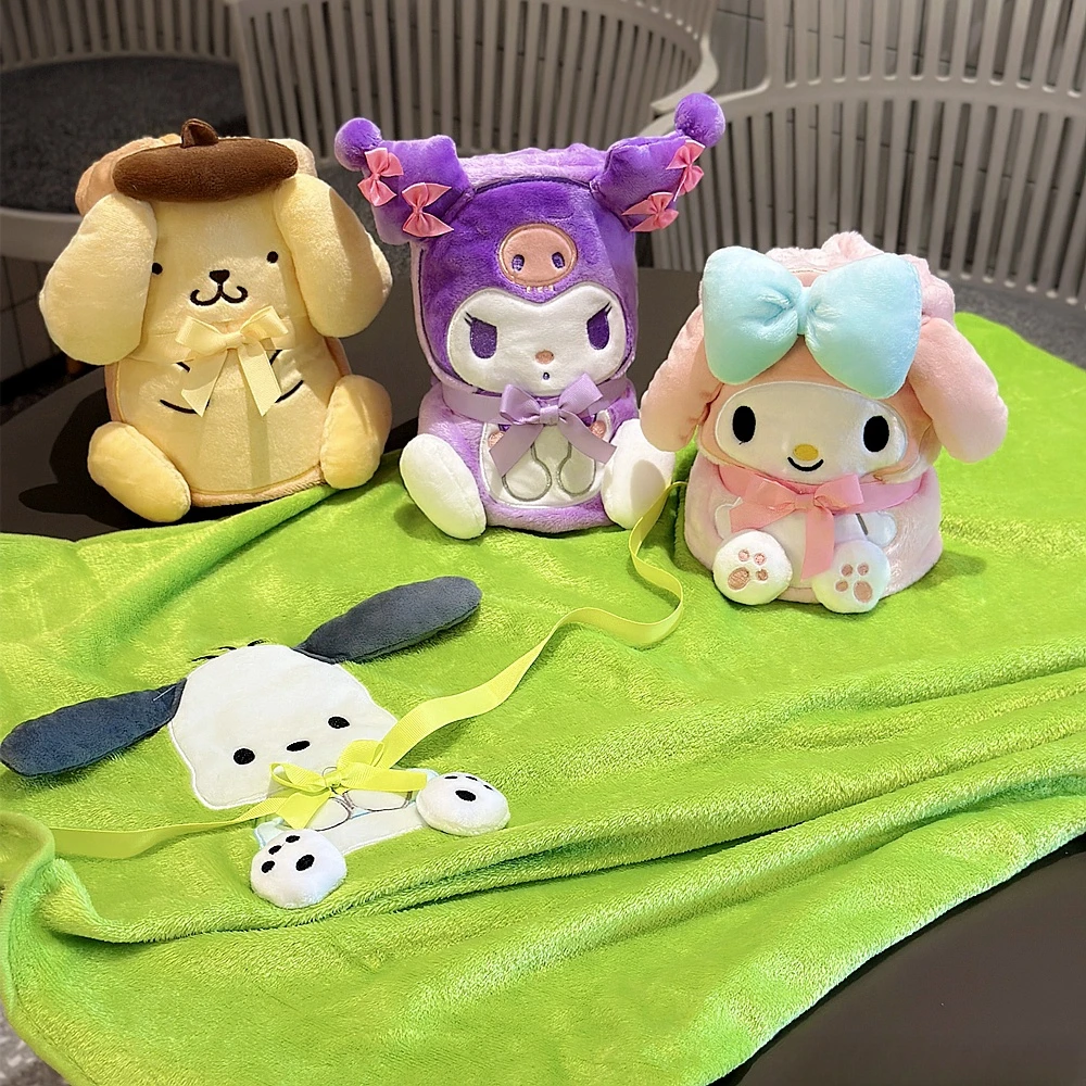 

Милое одеяло My Melody Kuromi, теплое одеяло для детей, мультяшное одеяло в японском стиле из аниме понравико, одеяло, одинарный размер, подарки