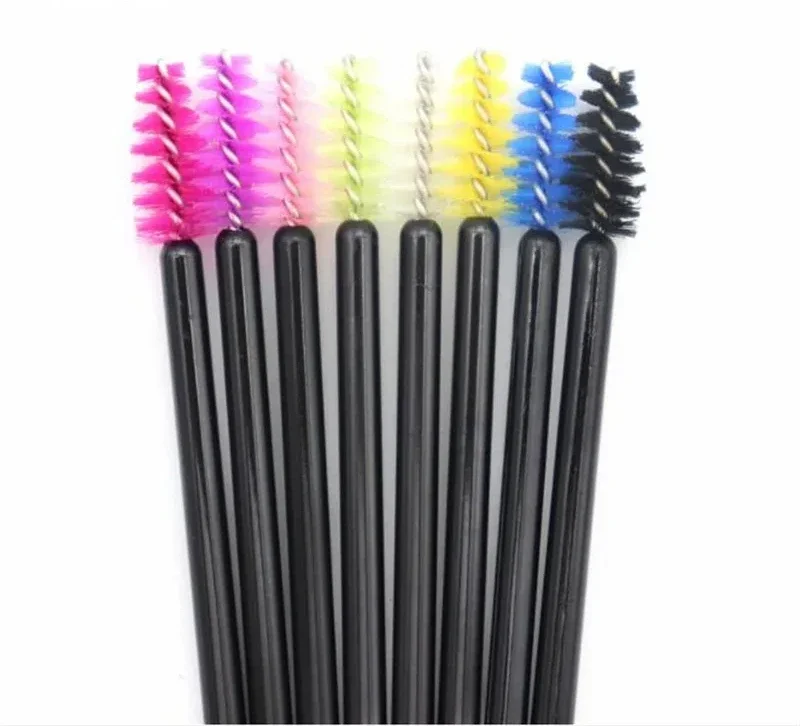 50 قطعة المتاح رمش مايكرو فرشاة الحاجب مشط عصا الماسكارا الصغيرة قضيب فرشاة صغيرة لاش تمديد لوازم أدوات ماكياج #4