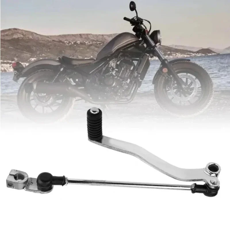 Motorcycle Shift Lever Deform Resistant Silver Stainless Steel Gear Shifter Lever for Honda CMX250 Rebel Motorcycle Accessories