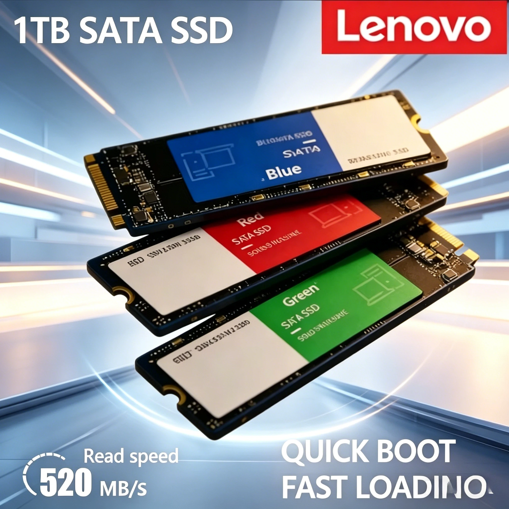 

Lenovo Solid State Drive M.2 High Speed Hard Drive SSD 2TB 1TB High-Speed Internal Storage Upgrade