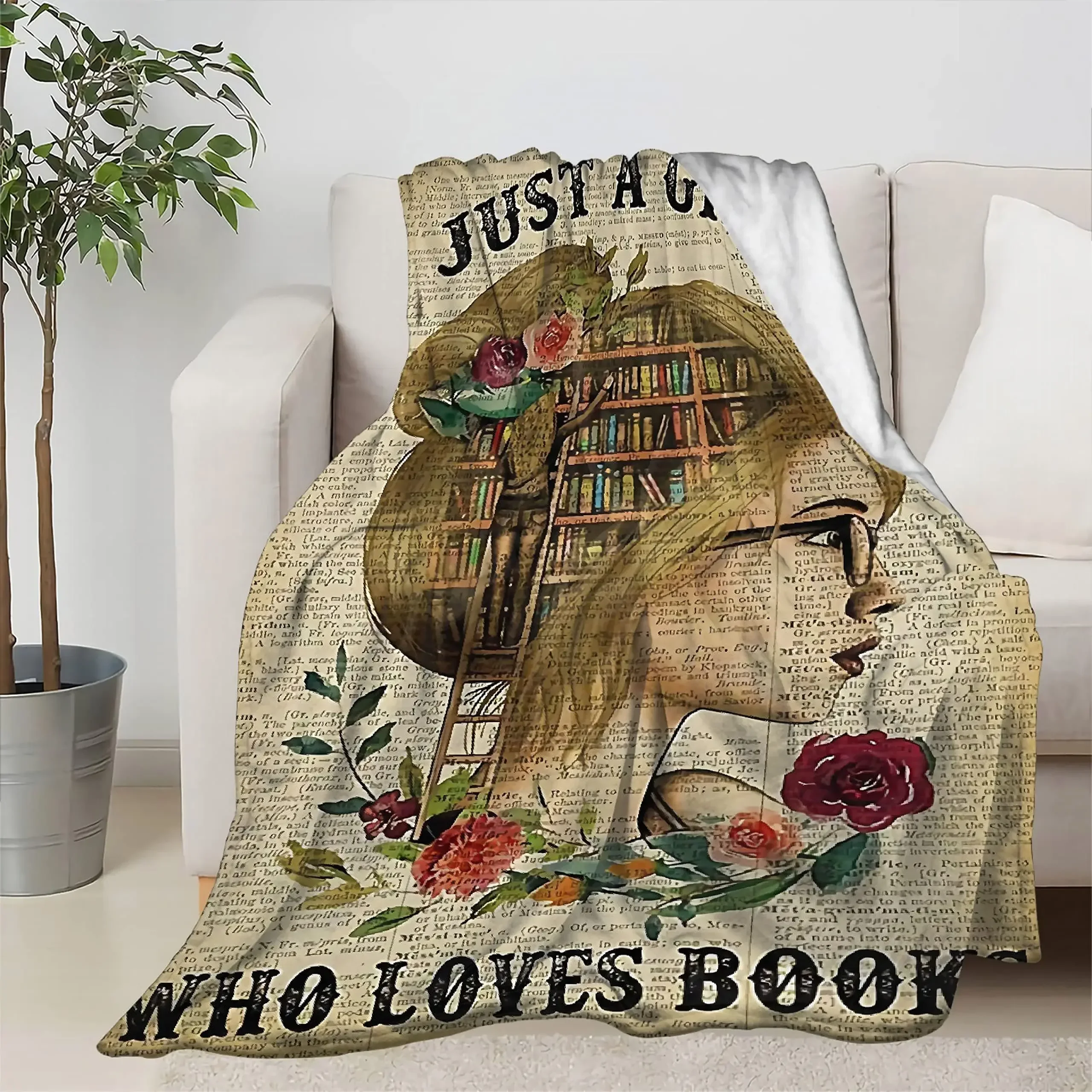 Book Lovers Gifts Blanket Librarian Gifts Throw Blanket Book Club Gifts for Reading Lovers Birthday Christmas Graduation Gifts