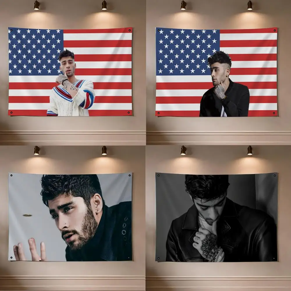 Singer Zayn Malik Flags flag For Room Dorm Camping Picnic Art Style Garage Bar wall Decoration Banner