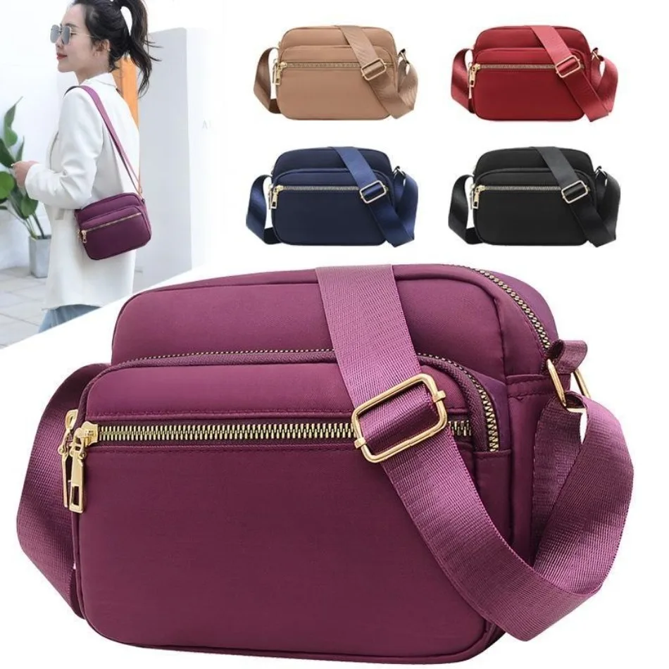 

1 Pcs Oxford Crossbody Bags For Women Small Phone Messenger Bag Purses Nylon Cloth Casual Women's Shoulder Bag Handbags