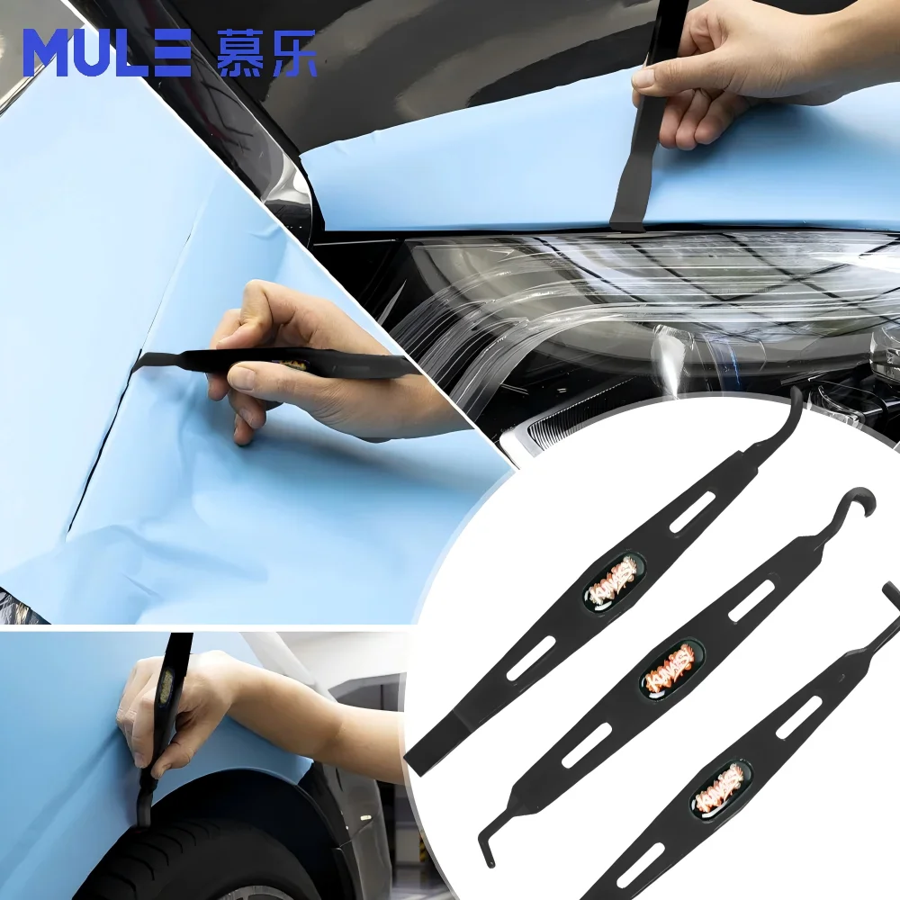 Car Vinyl Wrap Tool Kit 7Pcs Magnetic PPF Edge Tucking Squeegee Wrap Stick Window Tint Headlight Film for Installer Detailer DIY